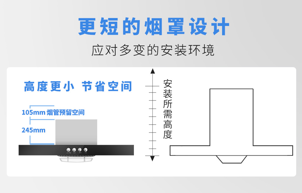 60cm油烟机安装尺寸图