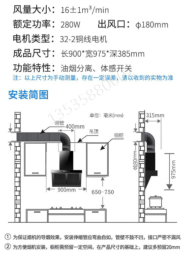 烟机参数